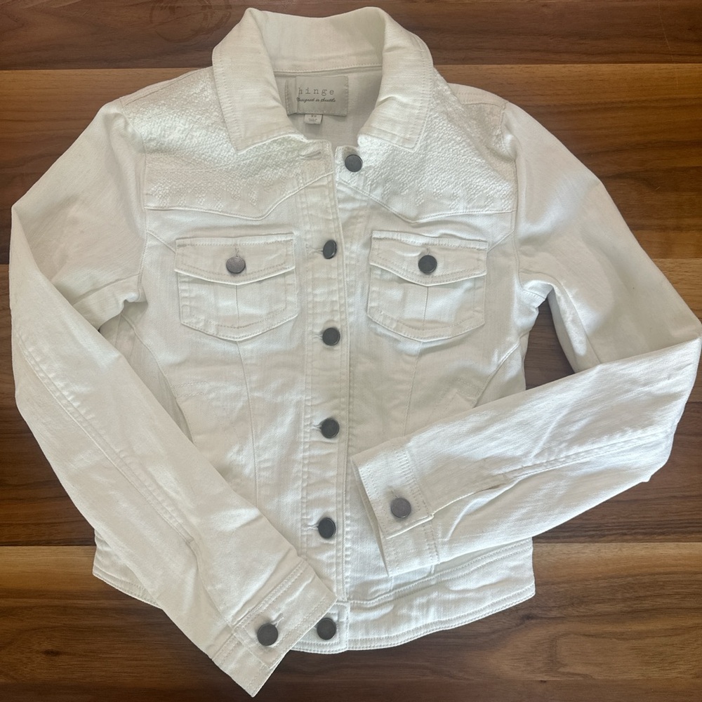 Hinge White Jean Jacket